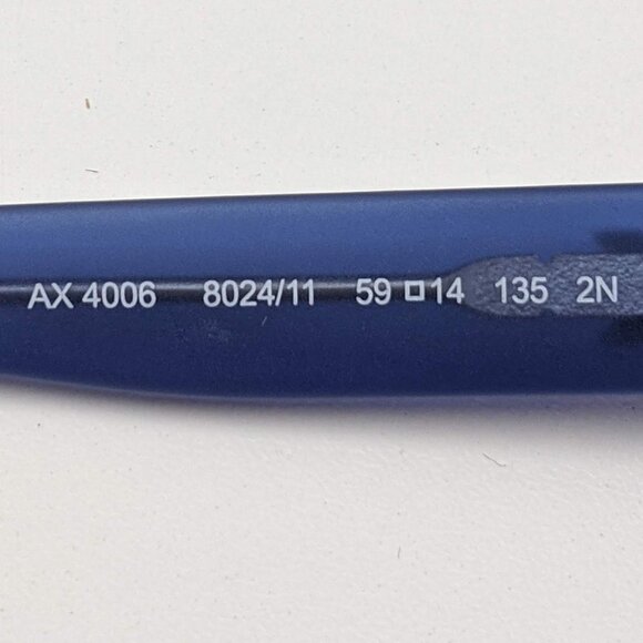 🕶️Armani Exchange AX4006 8024/11 Sunglasses 59/14 135 /KAA354🕶️ - Picture 3 of 6